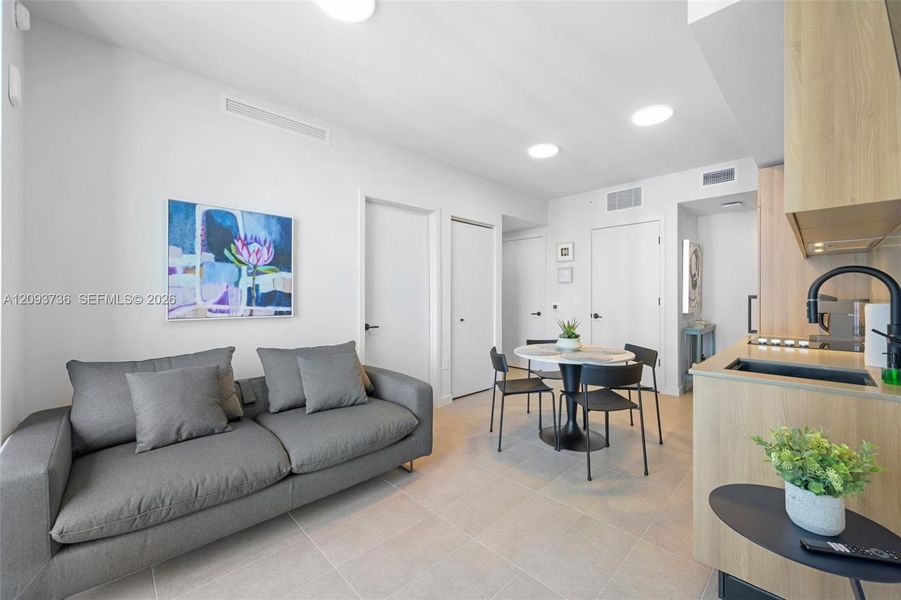 Furnished interior view inside a new home in , Miami (Image 5).