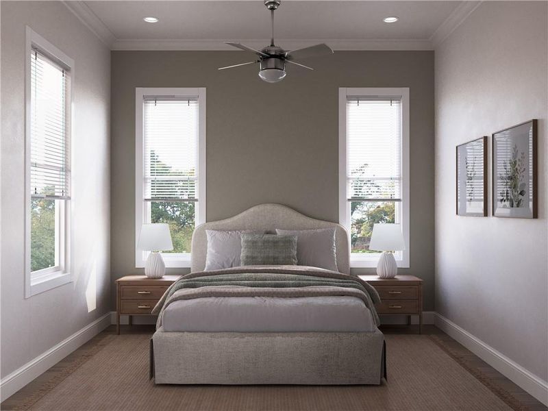 Furnished interior view inside a new home in Aberdeen, Hoschton (Image 12).