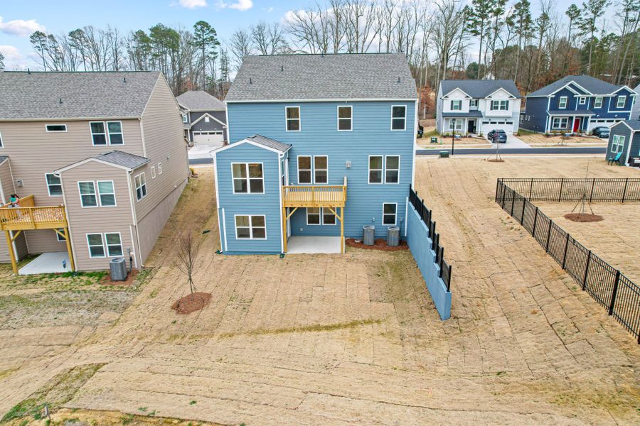 Exterior details and patio area of a home in Bryton, Huntersville (Image 30).