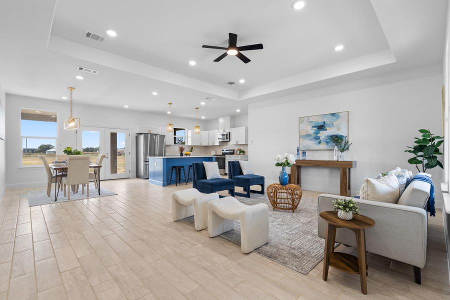 Furnished interior view inside a new home in , McDade (Image 18).