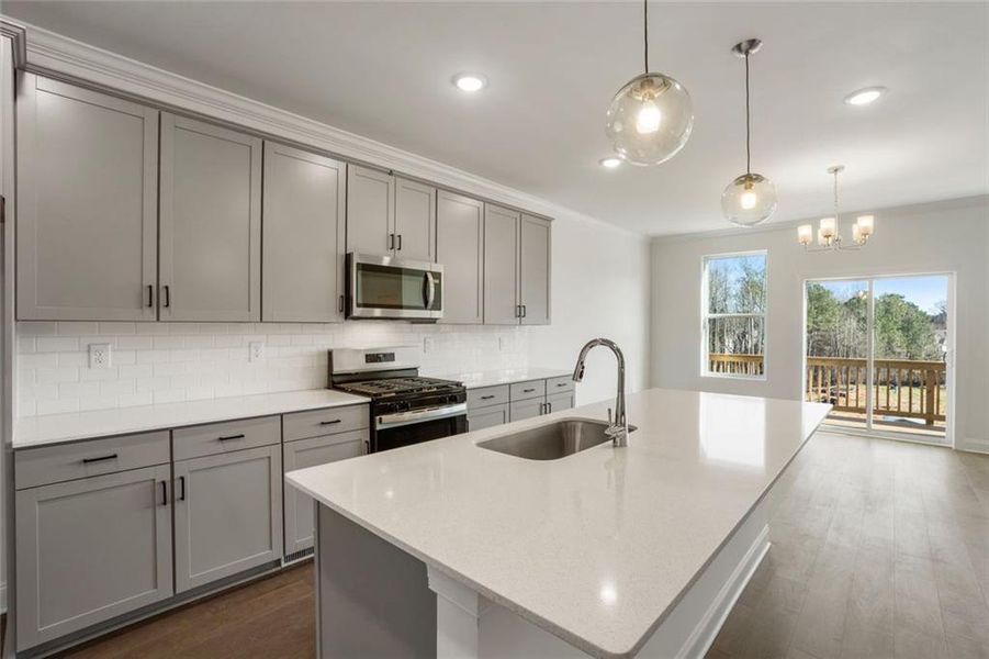 Furnished interior view inside a new home in , Sugar Hill (Image 5).