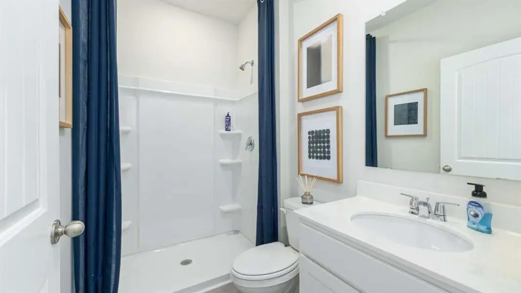 Furnished interior view inside a new home in Townes at Asbury, Hapeville (Image 4).