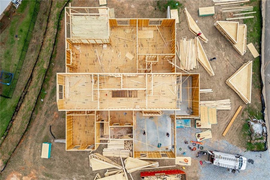 In-progress construction of a new home in , Jefferson, GA (Image 3).