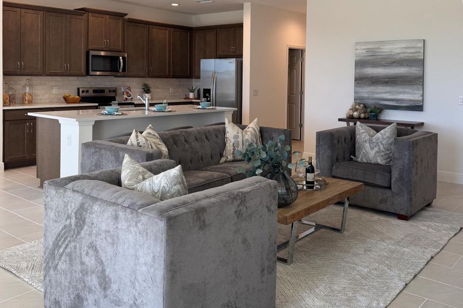Furnished interior view inside a new home in Ridgeview, Clermont (Image 5).