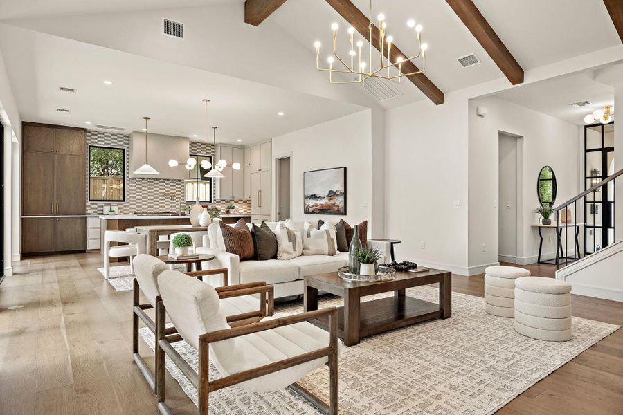 Furnished interior view inside a new home in , Austin (Image 8).