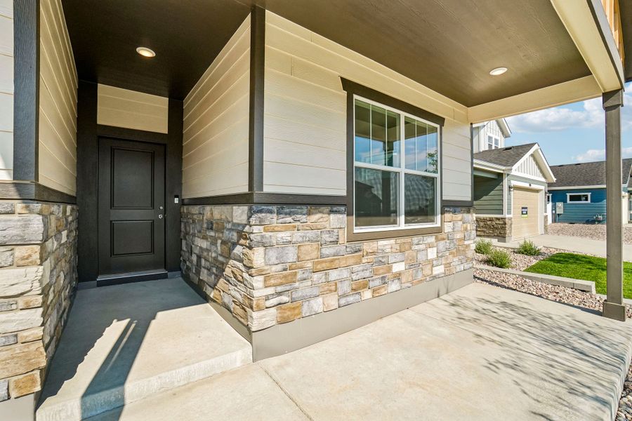 Exterior details and patio area of a home in Union Colony West, Greeley (Image 4).