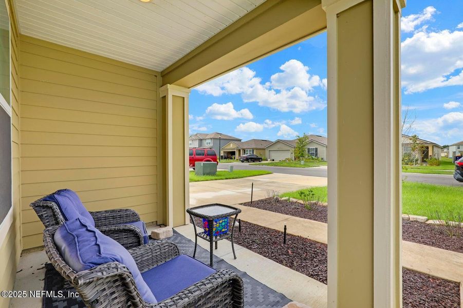 Exterior details and patio area of a home in The Arbors, Jacksonville (Image 19). Exterior details and patio area of a home in The Arbors, Jacksonville (Image 19).