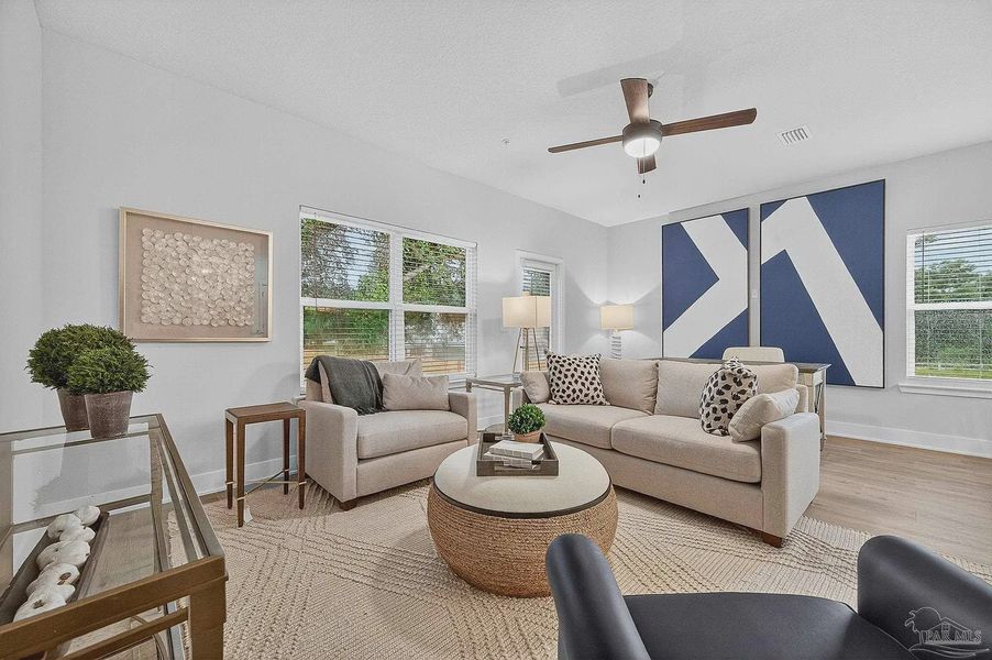 Furnished interior view inside a new home in Lexlee Estates, Pensacola (Image 11).