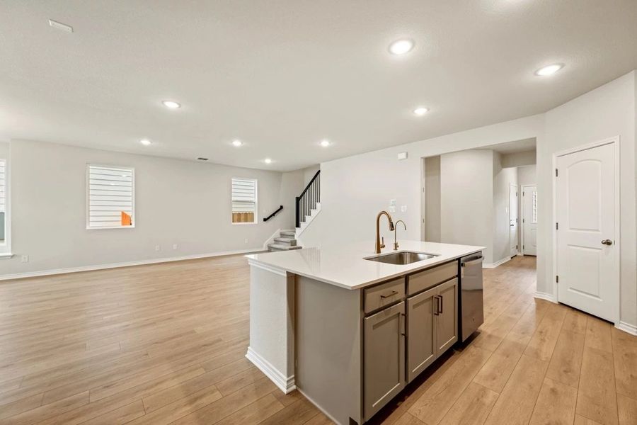 Furnished interior view inside a new home in The Cottages at Lariat, Liberty Hill (Image 14).