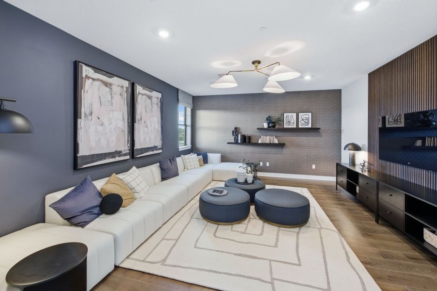 Representative furnished interior of a home built from the Livingston II by Pulte Homes in Marigold, Davie (Image 40).