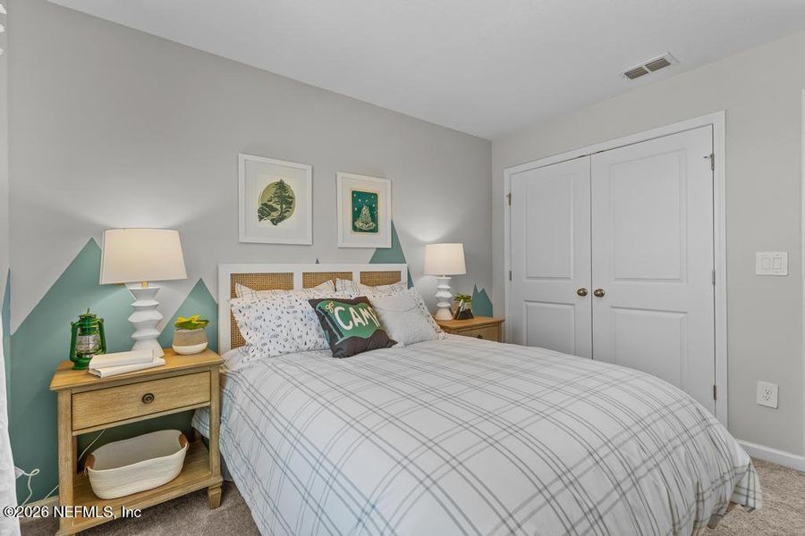 Furnished interior view inside a new home in The Landings at Pecan Park, Jacksonville (Image 18).