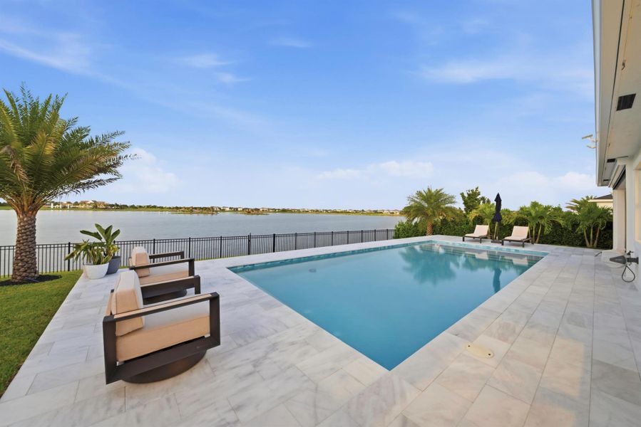 Exterior details and patio area of a home in Arden: The Waterford Collection, Loxahatchee (Image 26).
