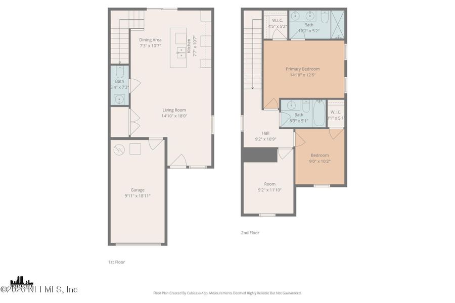 2D floor plan layout of this home in , Jacksonville, FL (Image 5).
