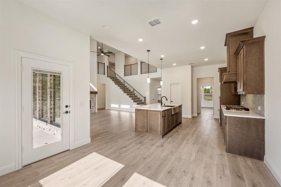 Furnished interior view inside a new home in The Enclave at Parks of Aledo, Aledo (Image 10). Furnished interior view inside a new home in The Enclave at Parks of Aledo, Aledo (Image 10).