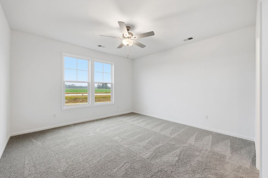 Representative unfurnished interior of a home built from the Bailey II by Great Southern Homes in Southbridge, Sumter (Image 87). Representative unfurnished interior of a home built from the Bailey II by Great Southern Homes in Southbridge, Sumter (Image 87).