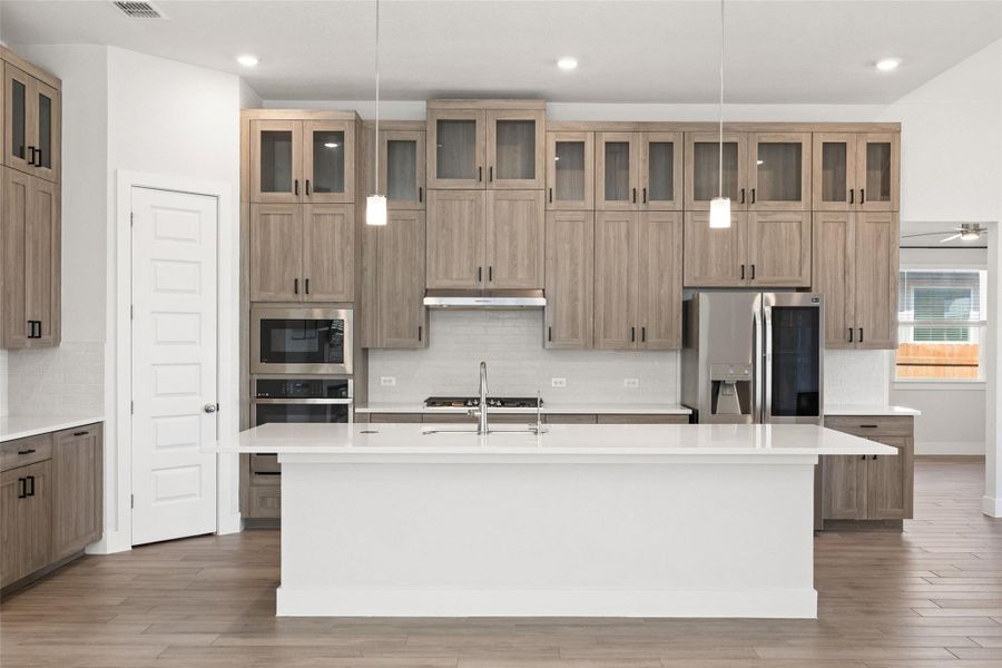 Modern finishes carry throughout the 2,600+ sq ft home.