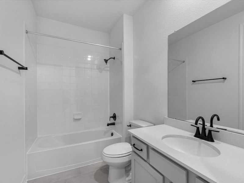 Furnished interior view inside a new home in Austin Point, Richmond (Image 9).