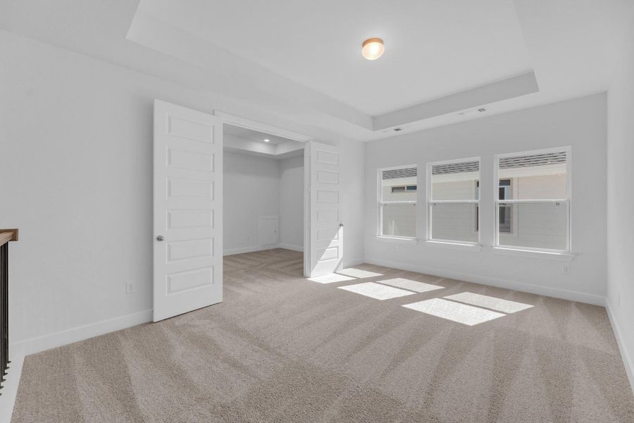 Spacious, unfurnished interior of a new home in Santa Rita Ranch - 60', Liberty Hill (Image 12). Spacious, unfurnished interior of a new home in Santa Rita Ranch - 60', Liberty Hill (Image 12).