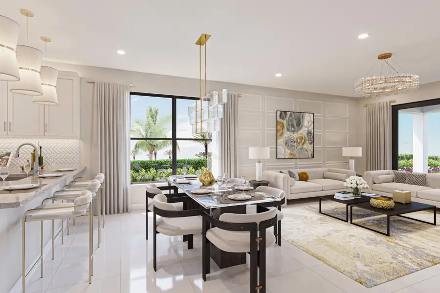 Representative furnished interior of a home built from the Lucia by GL Homes in Valencia Parc at Riverland, Port St. Lucie (Image 9).