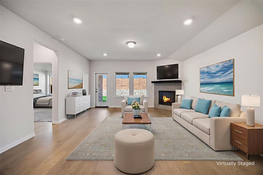 Furnished interior view inside a new home in , Princeton (Image 8).