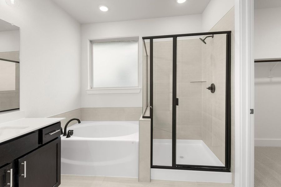 Furnished interior view inside a new home in Discovery Collection at Painted Tree Village, McKinney (Image 10). Furnished interior view inside a new home in Discovery Collection at Painted Tree Village, McKinney (Image 10).