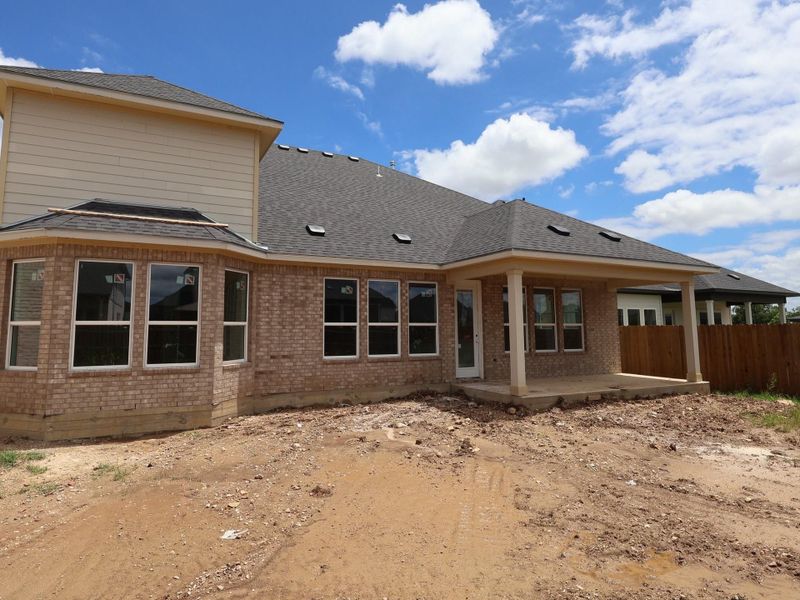 In-progress construction of a new home in Barksdale, Leander, TX (Image 29).