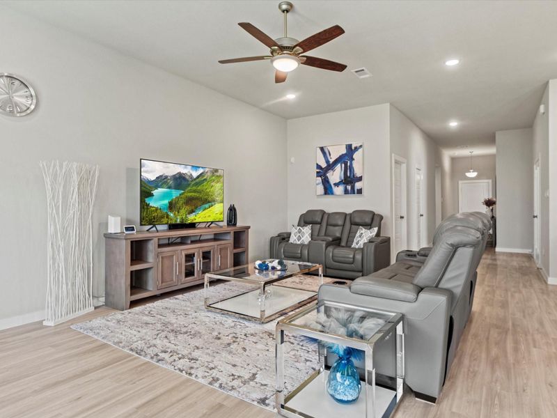 Furnished interior view inside a new home in Marvida, Cypress (Image 15).