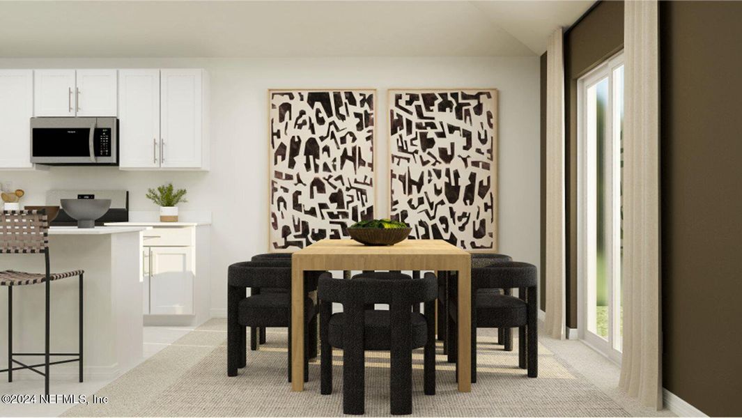 Furnished interior view inside a new home in Holstein Crossing, Green Cove Springs (Image 9). Furnished interior view inside a new home in Holstein Crossing, Green Cove Springs (Image 9).