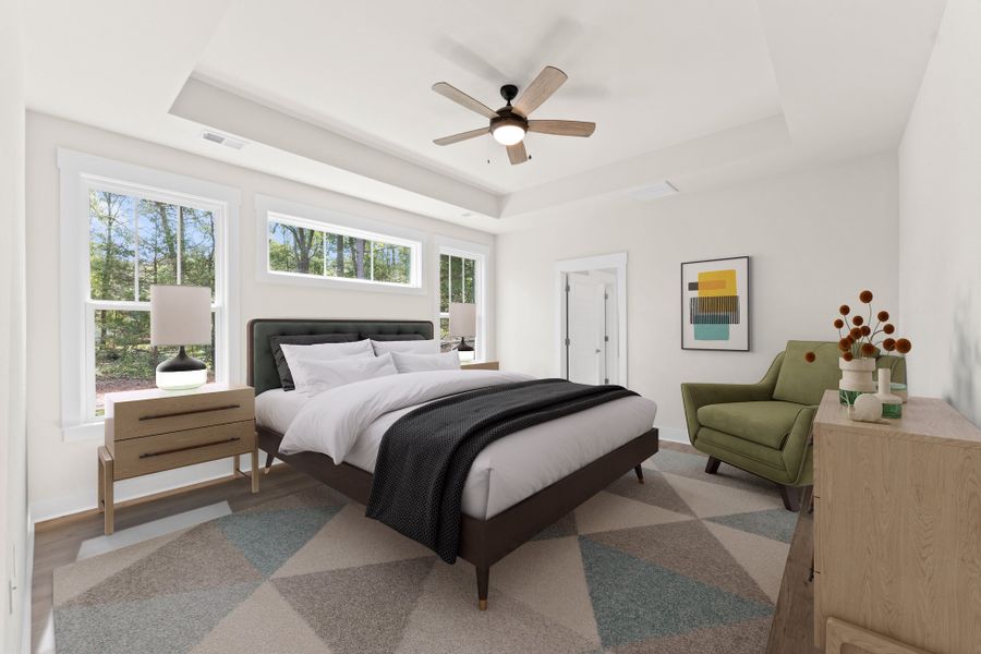 Furnished interior in a model home at Anderson County Homes in Anderson (Image 8).