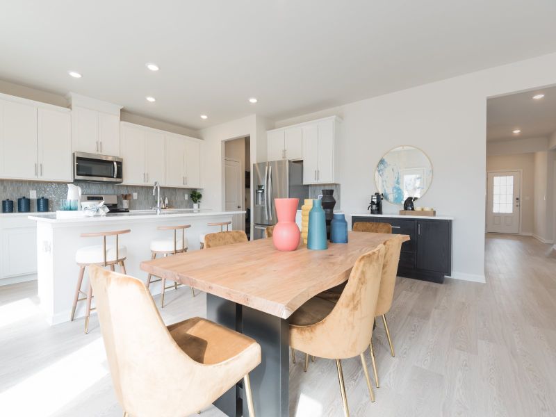 Furnished interior view inside a new home in Parkside at Grayson, Grayson (Image 5).