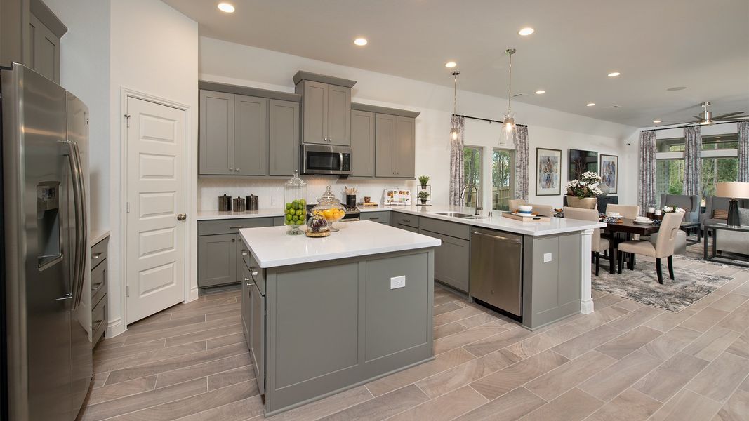 Furnished interior view inside a new home in Briggs Ranch, San Antonio (Image 44).