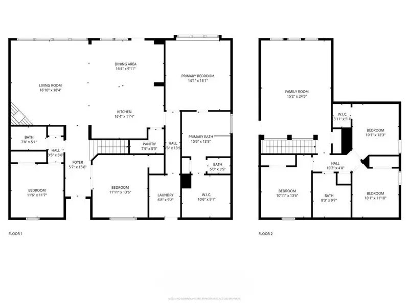 2D floor plan layout of this home in Villages of Walnut Grove, Midlothian, TX (Image 5).