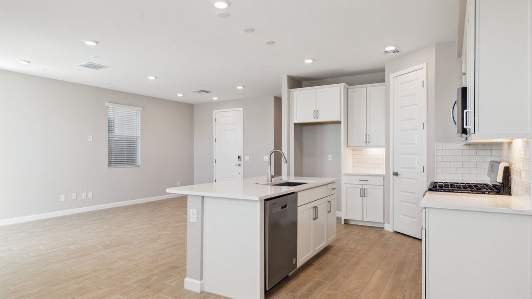Furnished interior view inside a new home in Talinn Towns at Desert Ridge, Phoenix (Image 9).
