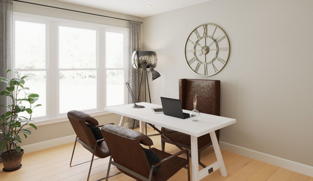 Representative furnished interior of a home built from the Teagan by Fischer Homes in Twin Lakes, Hoschton (Image 4).
