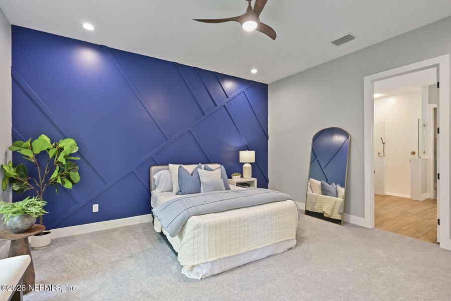 Furnished interior view inside a new home in , Jacksonville (Image 44).