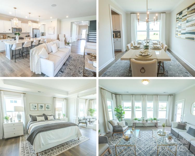 Furnished interior view inside a new home in , Monroe (Image 13).