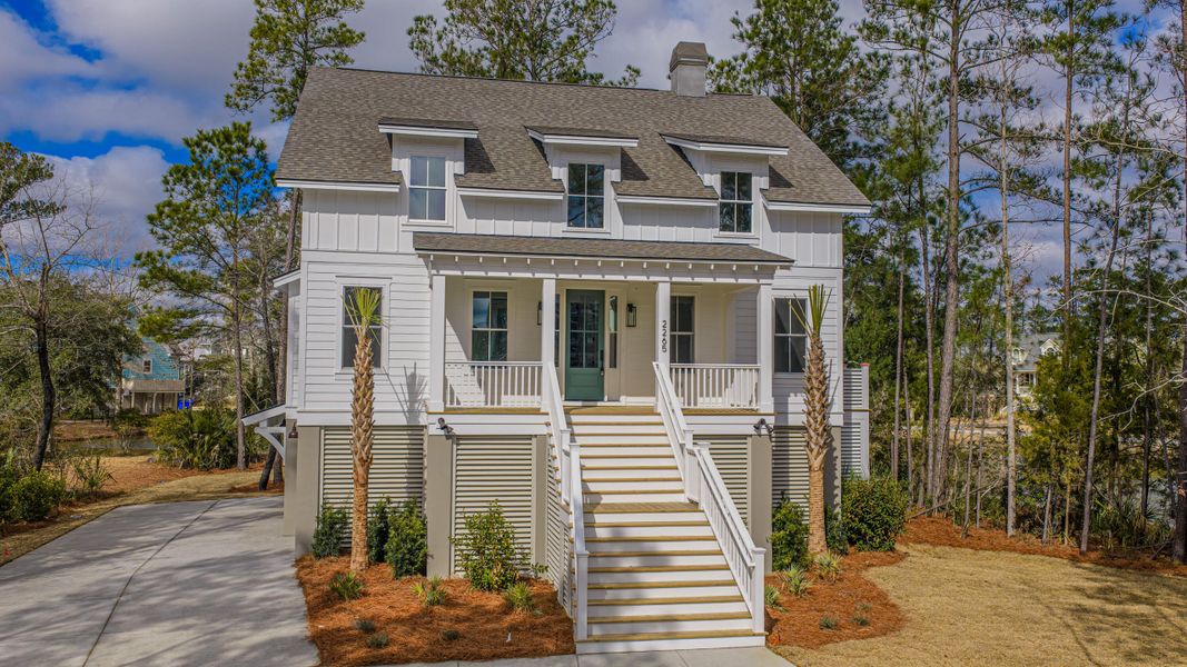 Front exterior of a new home in , Mount Pleasant, SC, highlighting curb appeal (Image 25).