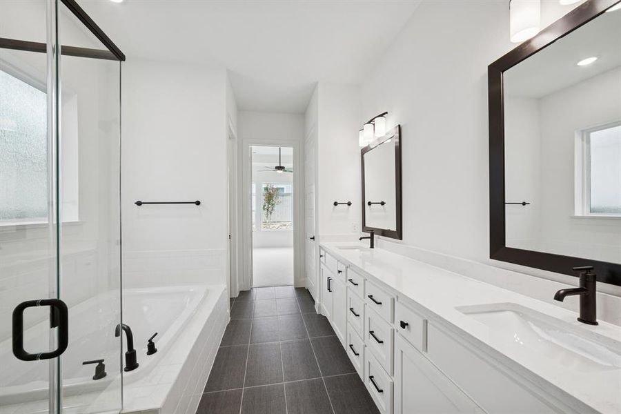 Furnished interior view inside a new home in Pecan Square - Gardens, Northlake (Image 6).