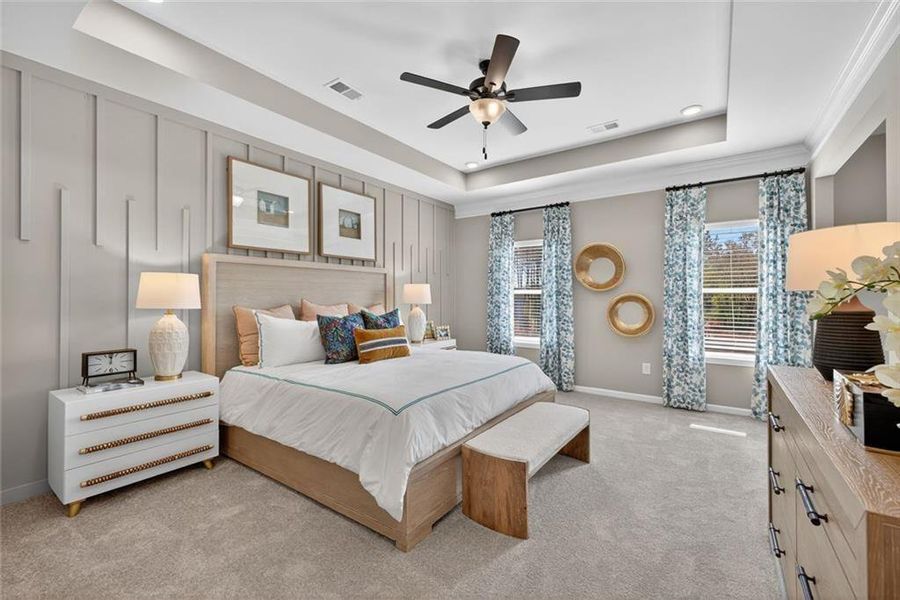 Furnished interior view inside a new home in Allen Manor, Hoschton (Image 27).