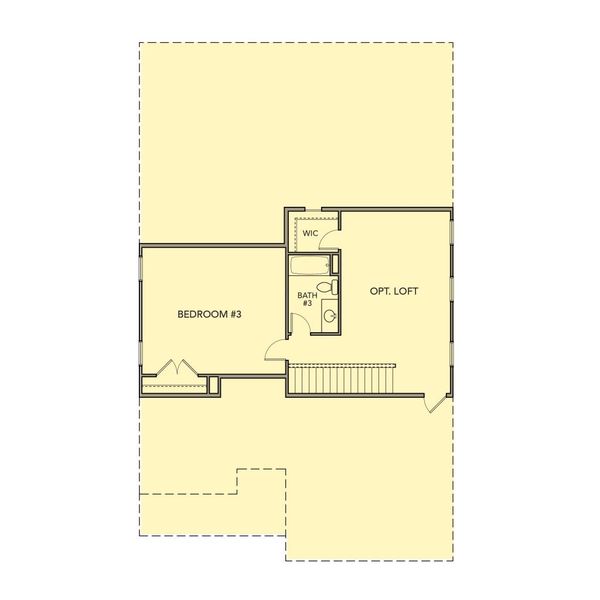 2D floor plan layout for the Cedar by Kerley Family Homes in Meadow Pines, Dallas, GA (Image 6).