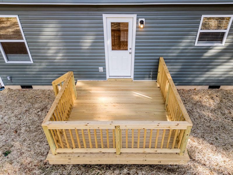 Exterior details and patio area of a home in , Mooresville (Image 2).