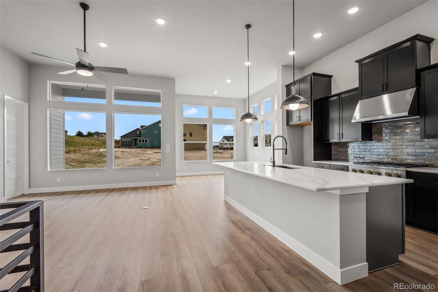 Furnished interior view inside a new home in Cloverleaf – Mountainview Collection, Monument (Image 14).