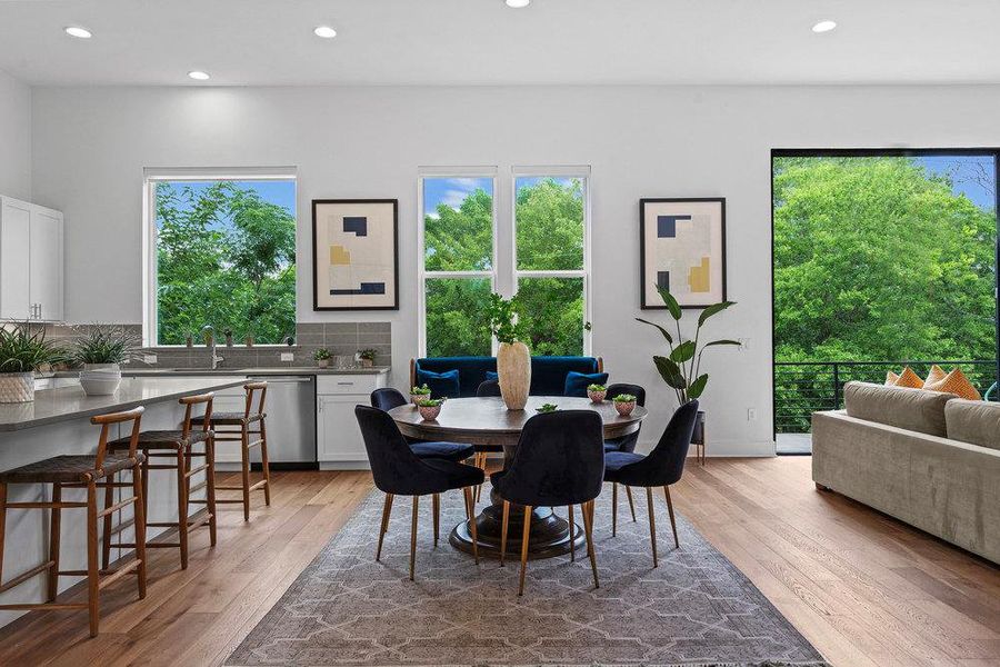 Furnished interior view inside a new home in Agave, Austin (Image 26).