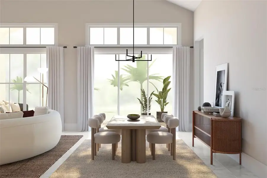 Furnished interior view inside a new home in Preserve at Deer Lakes, Sanford (Image 4). Furnished interior view inside a new home in Preserve at Deer Lakes, Sanford (Image 4).