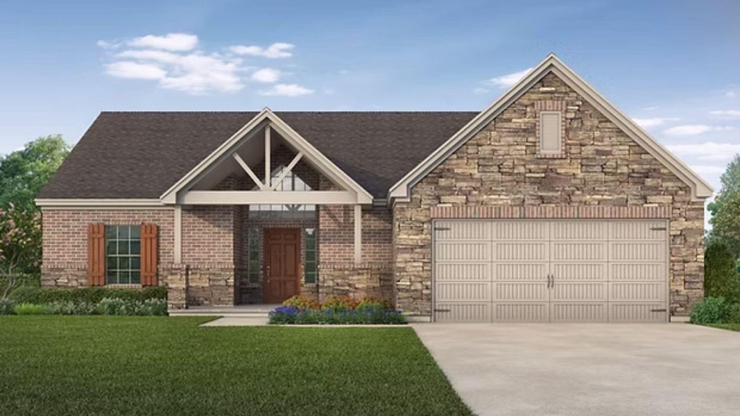 Front exterior of a new home in , Bay City, TX, highlighting curb appeal (Image 1). Front exterior of a new home in , Bay City, TX, highlighting curb appeal (Image 1).