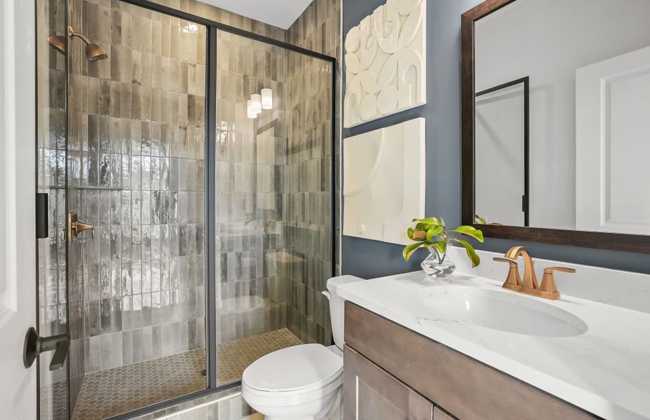 Representative furnished interior of a home built from the Leyton by Pulte Homes in Elmbrook, Matthews (Image 10).