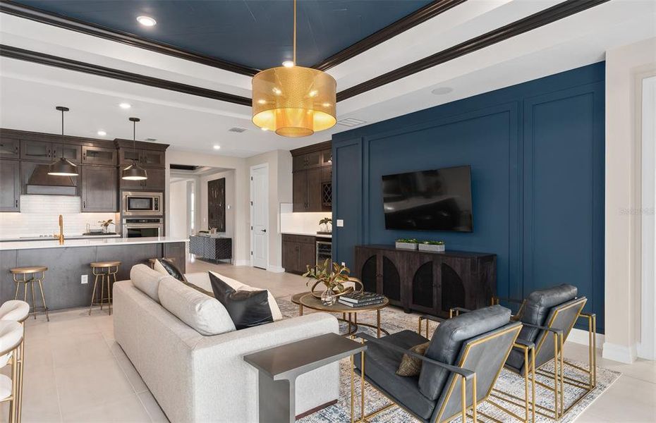 Furnished interior view inside a new home in Parkside Trails, Clermont (Image 28). Furnished interior view inside a new home in Parkside Trails, Clermont (Image 28).