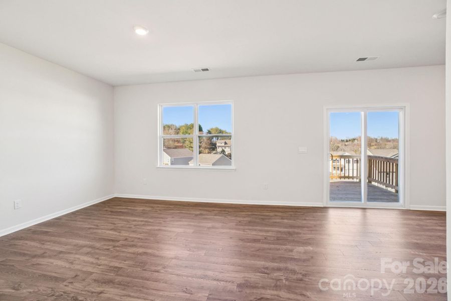Spacious, unfurnished interior of a new home in Rydele Heights, Asheville (Image 22). Spacious, unfurnished interior of a new home in Rydele Heights, Asheville (Image 22).