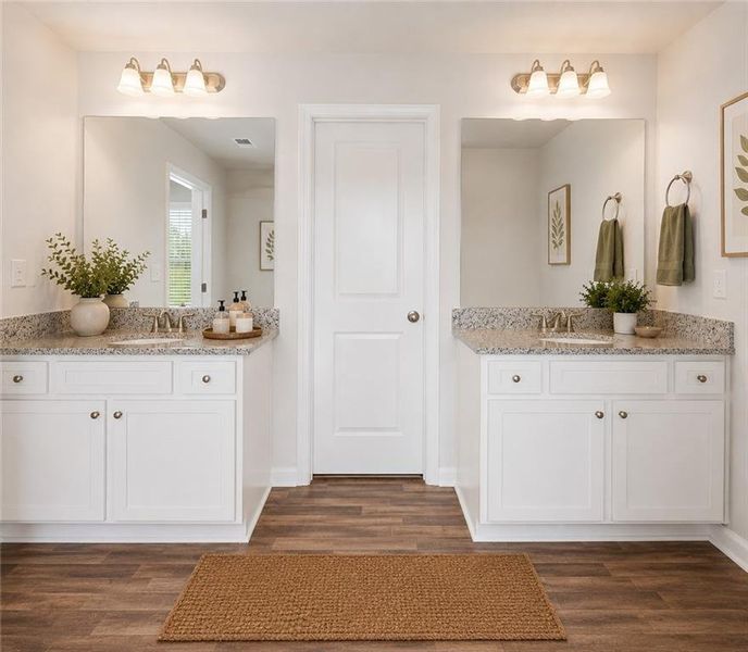Furnished interior view inside a new home in Vickers Point - Single Family, Fairburn (Image 9).