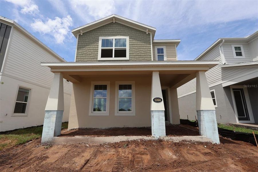 In-progress construction of a new home in Center Lake on the Park, St. Cloud, FL (Image 5).